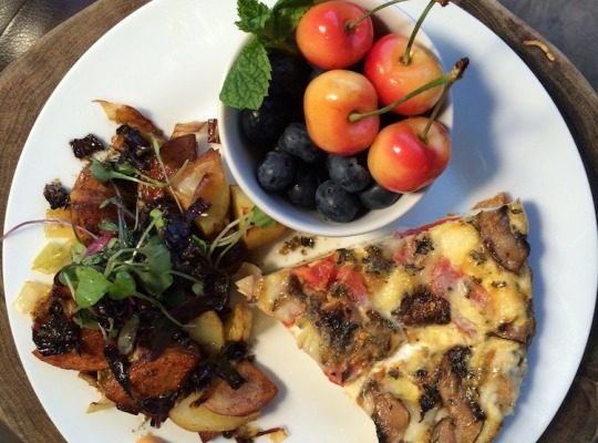 Mushroom & Cheddar Frittata