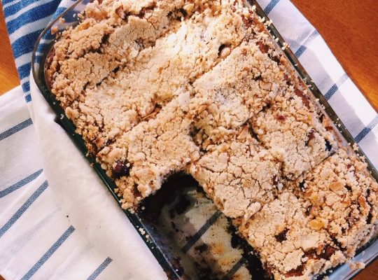 Recipe: Blueberry Bread w/ Hazelnut Crumb Topping