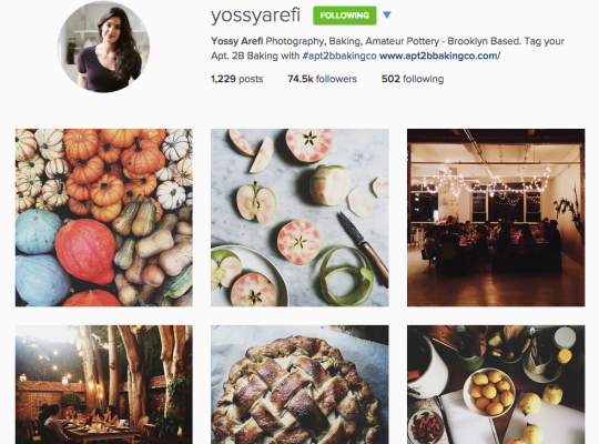 Instagram Love: Yossy Arefi