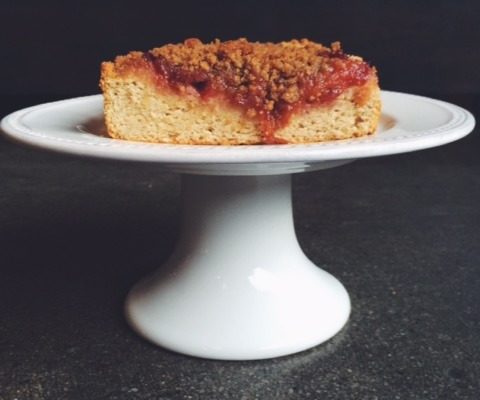 Plum streusel coffee cake (gluten free)