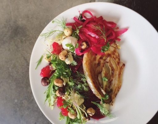 Caramelized Fennel 
 & Beet Salad